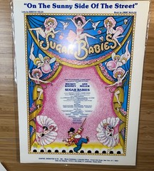 Sugar Babies Sheet Music 1979 Sunny Side Of The Street Piano Broadway Musical