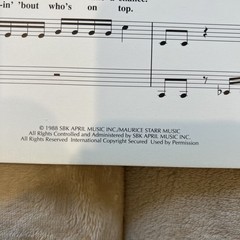 Hangin’ Tough – New Kids On The Block – 1988 Sheet Music