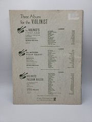DANCLA Op 118 Six Airs Varies For Piano VIOLIN Fischer EXERCISE BOOK Vintage