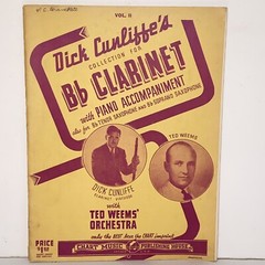 1938 Dick Cunliffe&rsquo;s Collection For Bb Clarinet Sheet Music Songbook Vol II