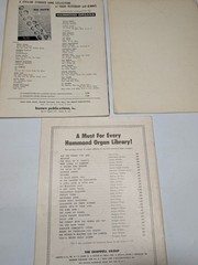 x3 LOT Hammond Chord Organ Sheet Music Books Forty Fabulous Hits Folio Album