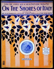 1914 WWI On the Shores of Italy Sheet Music Actress Singer Bessie Wynn Ding Bats