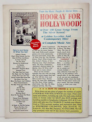 Sheet Music Magazine Hollywood Melodies Piano Guitar August September 1988