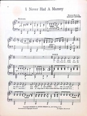I Never Had A Mammy Sheet Music Topsy And Eva The Duncan Sisters 1924 Musical