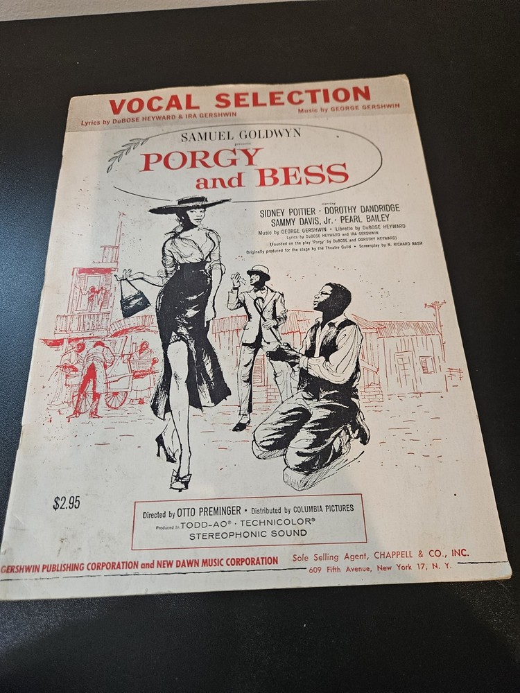 Vintage 1959 Porgy And Bess Vocal Selection Songbook Sheet Music Gershwin Movie