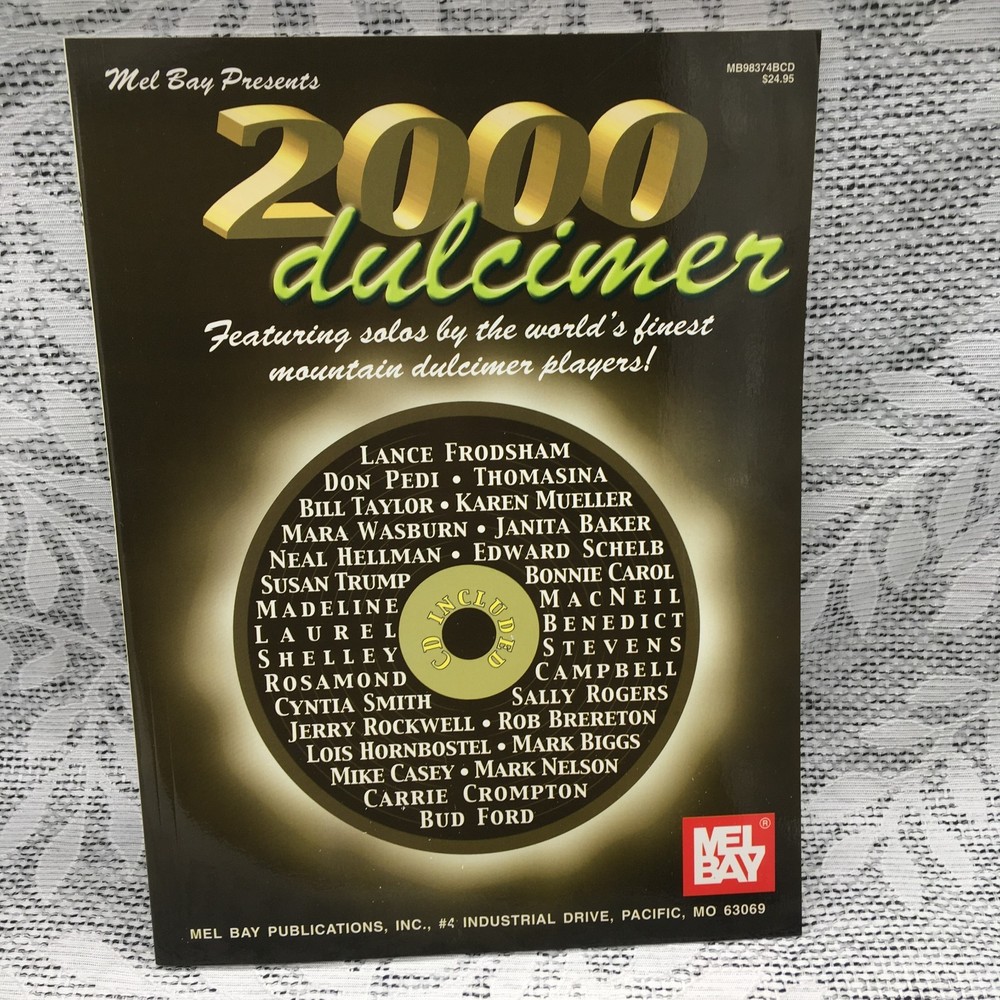 Mel Bay Presents 2000 Dulcimer Tab Solos Songbook (NEW w/CD) 95 Pages.