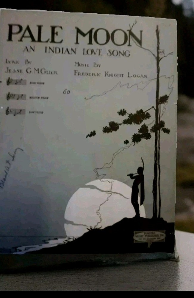 Pale Moon An Indian Love Song 1941 Piano Vocal Sheet Music solo duet Concert
