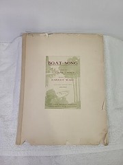 Boat Song Sheet Music Harriet Ware Montrose J Moses 1908 John Church LOW VOICE