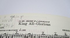 Choral Sheet Music For « King All-Glorious » Octavo Anthems for Mixed Voices Vail
