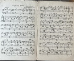 6×9 Ragtime Band Arrangement Sheet Music BLACK AND WHITE Piano/Violin/Trombone