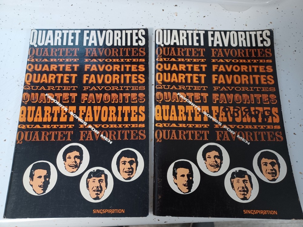 Quartet Favorites Singspiration Volume 1 by Alfred B Smith 1958 set of 2