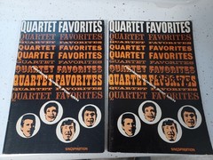 Quartet Favorites Singspiration Volume 1 by Alfred B Smith 1958 set of 2