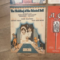 Lot Of 4 Antique Sheet Music Show Tunes Dated Late 1920s Used And Show Wear