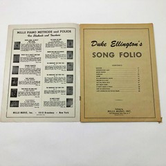 Duke Ellington&rsquo;s Song Folio Songbook Words & Music Sheet 1940s Jazz Piano Lyrics
