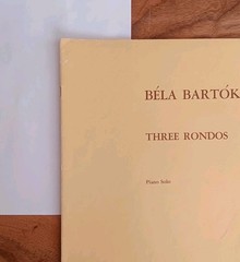 Béla Bartók – Three Rondos Piano Solo Vintage 1957 Boosey & Hawkes Sheet Music.