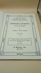 Christmas Oratorio Saint Saens Choral Music Songbook SATB