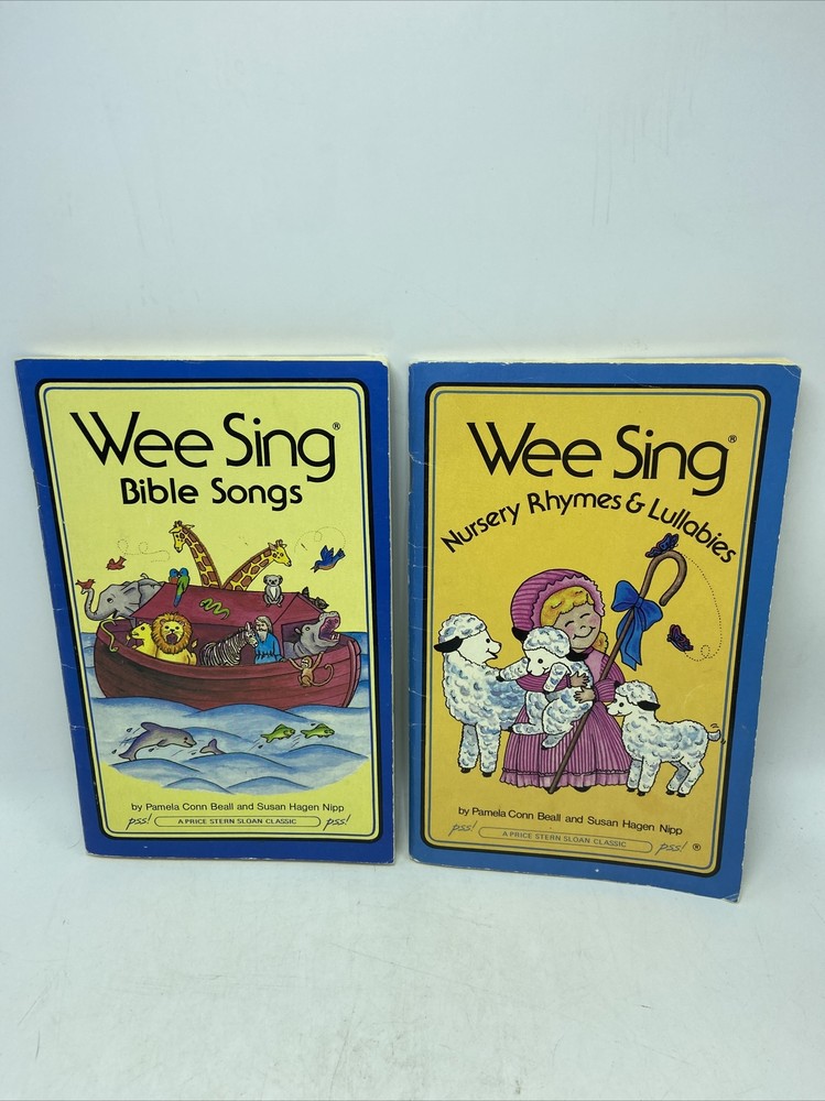 Wee Sing Bible Songs & Nursery Rhymes & Lullabies Books Only No Cassettes