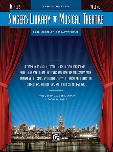 Singer&rsquo;s Library Musical Theatre Vol 1 Baritone Piano Sheet Music Songs Book