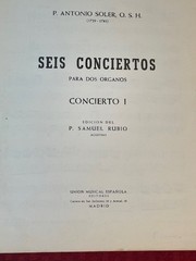 6 Organ Music pieces Wolff, Soler, Young, Pinkham, Held, Coke-Jephcott LOT SALE