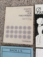 Lot Of 6 Piano And Violin Sheet Music Vintage