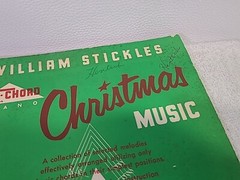 William Stickles Tri-Chord Piano Christmas Songbook Sheet Music 1954 Hansen USA
