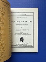 Berlioz – Harold in Italy Op. 16 – Eulenburg Miniature Study Score PB G+