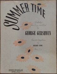 GERSHWIN / STONE: SUMMER TIME – Concert Paraphrase for Piano – 1941 1st Edition