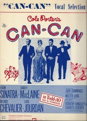 Can – Can 1953 Piano Vocals Sheet Music Book Sinatra MacLaine Chevalier Jourdan