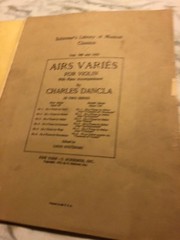 CH. Dancla 6 Airs Varies 1st Series for Violin with Piano Accompaniment Vol. 785