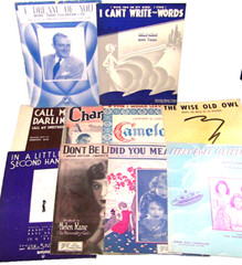 Lot of 146 Pieces Of Vintage 1930&rsquo;s-1950&rsquo;s Sheet Music / song books from movies+