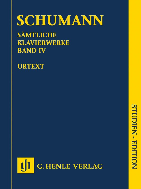 Study Score for Schumann Complete Piano Works Vol 4 Music Henle Urtext 7×10 Book