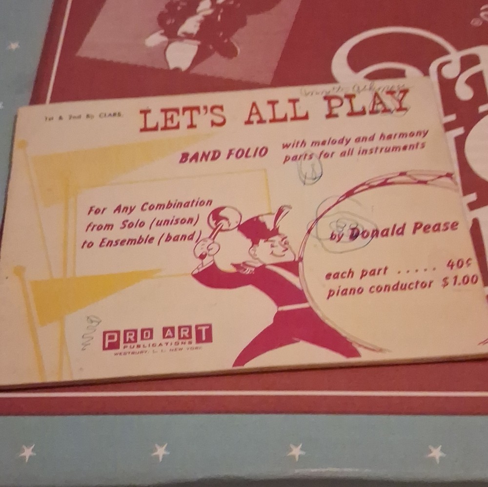 Pro Art Publication Let’s All Play Band Folio Sheet Music Piano Ensemble