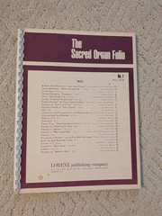 The Sacred Organ Folio No. 1 Lorenz 1970