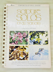 Scripture Solos for All Seasons Compiled Ken Bible Spiral 1980 Solo Arrangement