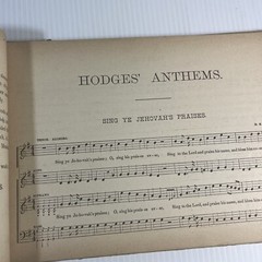 Hodges Anthems 1881 Antique Choral Music Book