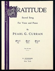 1931 Gratitude Sacred Church Song Pearl G Curran Piano Vocal Vintage Sheet Music