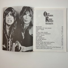 🔥🎸 Ozzy Osbourne Randy Rhoads Tribute Sheet Music Guitar Tablature Tab Book