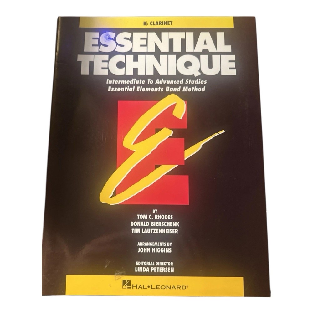 Essential Technique Bb Clarinet Book Intermediate Advanced Hal Leonard 1993 NOS