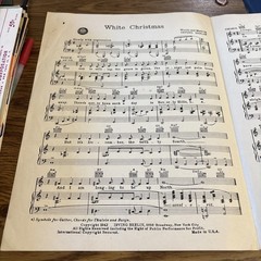 White Christmas from White Christmas Sheet Music, Irving Berlin 1942
