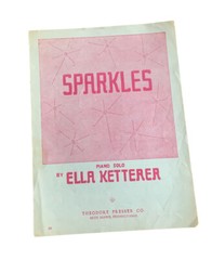 Sparkles VTG 1941 Sheet Music By Ella Ketterer Piano Solo