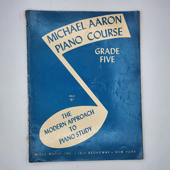 Sheet Music MIchael Aaron Piano Course Grade Five 1952 MIlls Music
