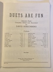 Vintage 1948 Duets Are Fun Book One by David Hirschberg, Musicord PublicationsNY