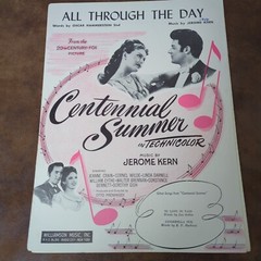 All Through The Day by Hammerstein Kern (Vintage Sheet Music 1946) Centennial