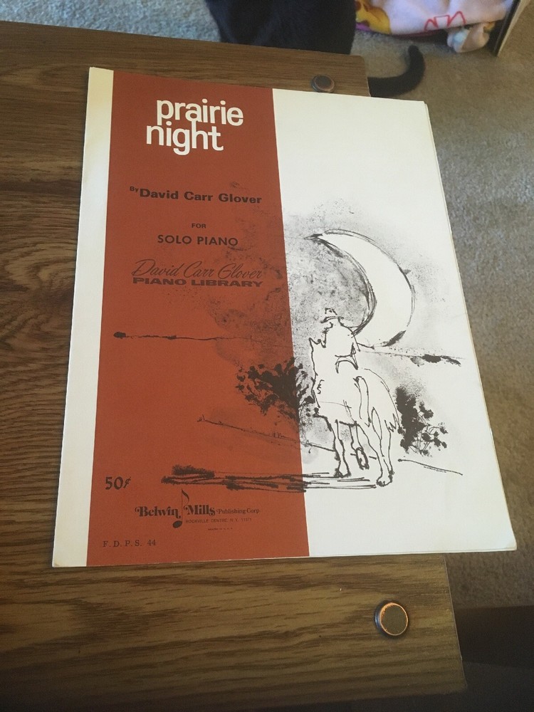 Vintage Sheet Music: Prairie Night, Glover 1971