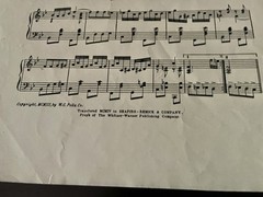 1904 THE GONDOLIER Sheet Music by W.C.Powell Collectible Good Condition