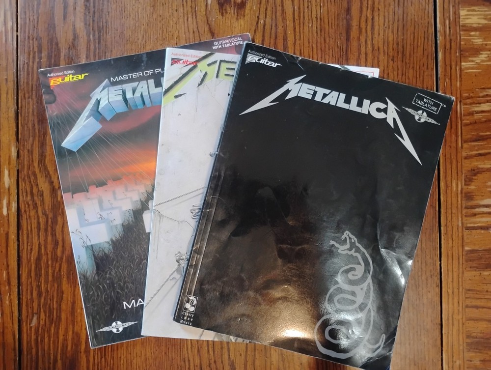 Metallica Tab Books lot of 3