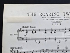 Roaring Twenties Sheet Music Piano Vocal Guitar VTG 1960 Witmark Sons USA SELLER