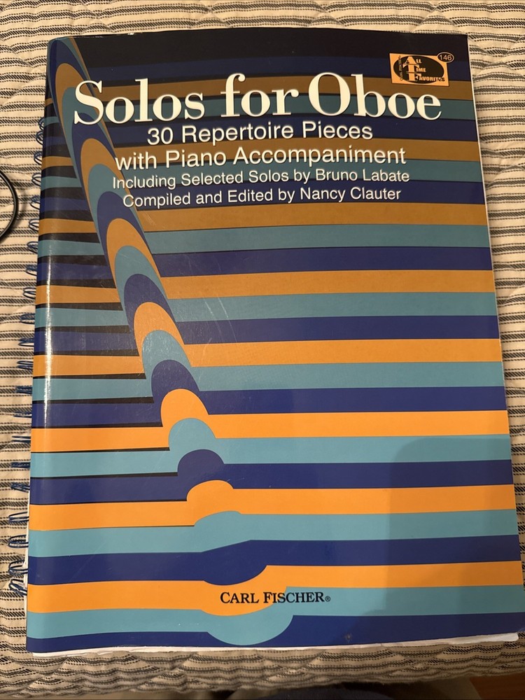 SOLOS FOR OBOE 30 REPERTOIRE PIECES WITH PIANO ACCOMPANIMENT MUSIC BOOK FISCHER