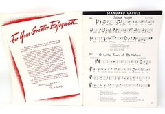 19 Christmas Carols Sheet Music Book Westminister Records Words US Seller