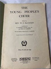 Vintage The Young People’s Choir: Anthems For Mixed Voices 1927